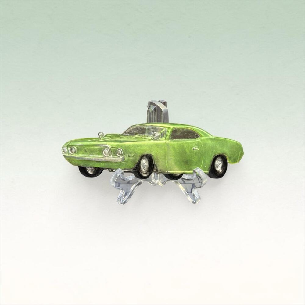 Green Classic Muscle Car Decor | Retro Auto Collectible Handcrafted Resin Gift - Picture 2 of 5